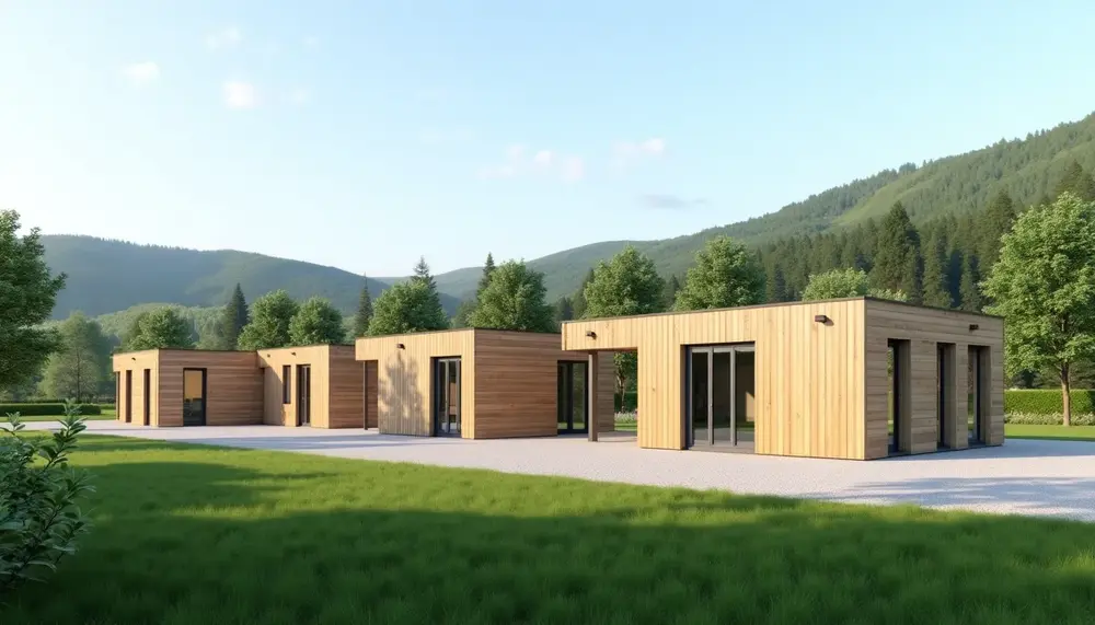 Green Places baut 70 nachhaltige Gewerbemodule aus Holz in Baden-Württemberg
