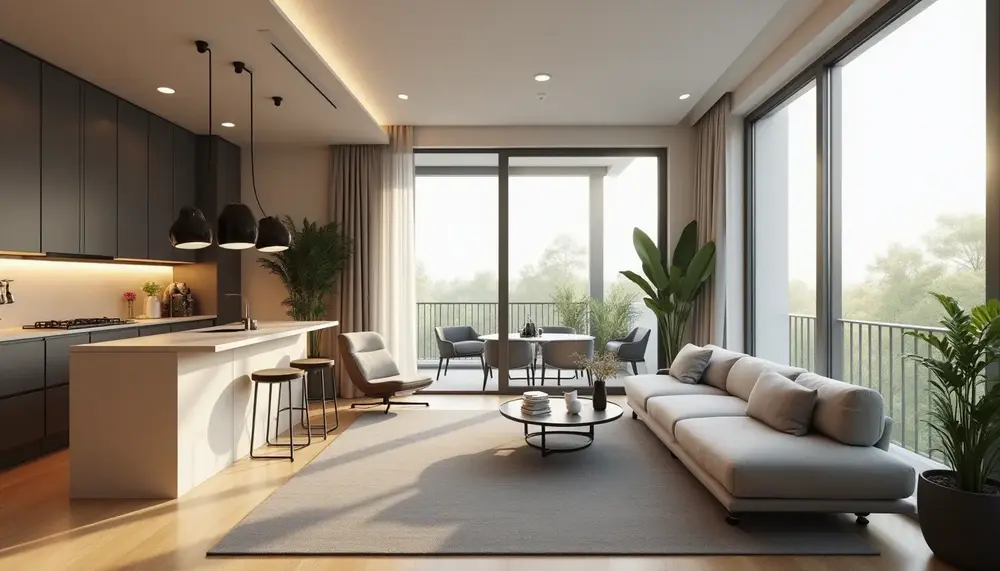 Moderne 3,5-Zimmer Galerie Wohnung mit Balkon in Ludwigsburg zu vermieten